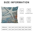 thumbnail image 5 of Nautical Throw Pillow Covers Inch Set of Ocean Coral Starfish Decorative Pillow Cases Beach Blue Gray Pillow Covers Modern Home Decor For Living Room Couch, 5 of 5