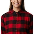 thumbnail image 4 of Columbia Women's Holly Hideaway Flannel Shirt, Red Lily Buffalo Check, XX-Large, 4 of 8