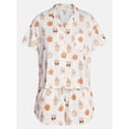 thumbnail image 5 of Halloween Women's Notched Top and Shorts Pajama Set from Way to Celebrate, 2-Piece, Sizes XS-3X, 5 of 5