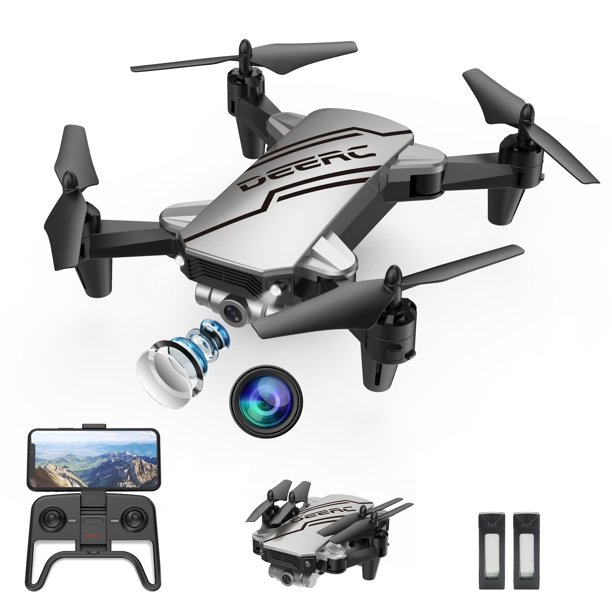 DEERC Mini Drone with Camera for Kids and Beginners FPV Quandcopter Drone One Key Start Land Altitude Hold Headless Mode -