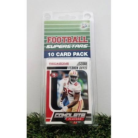 Vernon Davis- (10) Card Pack NFL Football Superstar Vernon Davis Starter Kit all Different cards. Comes in Custom Souvenir Case! Perfect for the Davis Super Fan! by 3bros