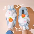 thumbnail image 1 of Zapatos cálidos de invierno para mujer 2024, pantuflas de algodón para interiores con forro de felpa, botas de nieve altas con plataforma para parejas, pantuflas de casa para hombre y mujer, 1 of 4