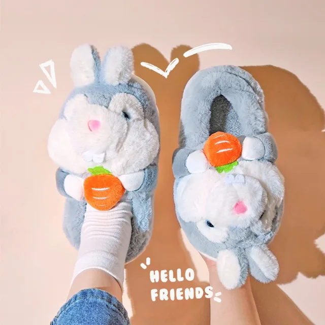 Zapatos cálidos de invierno para mujer 2024, pantuflas de algodón para interiores con forro de felpa, botas de nieve altas con plataforma para parejas, pantuflas de casa para hombre y mujer