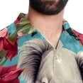 thumbnail image 5 of Koala Men's Short Sleeve Printed Poplin Beach Shirts with Spread Collar - Casual Button Down Summer Tops for Unisex, 5 of 6