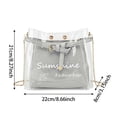 thumbnail image 3 of CAIXIA Crossbody Sling Bags For WomenLetter Print Transparent Jelly Crossbody Messenger Bag, Lightweight Casual Daily Shoulder Purse, 3 of 4
