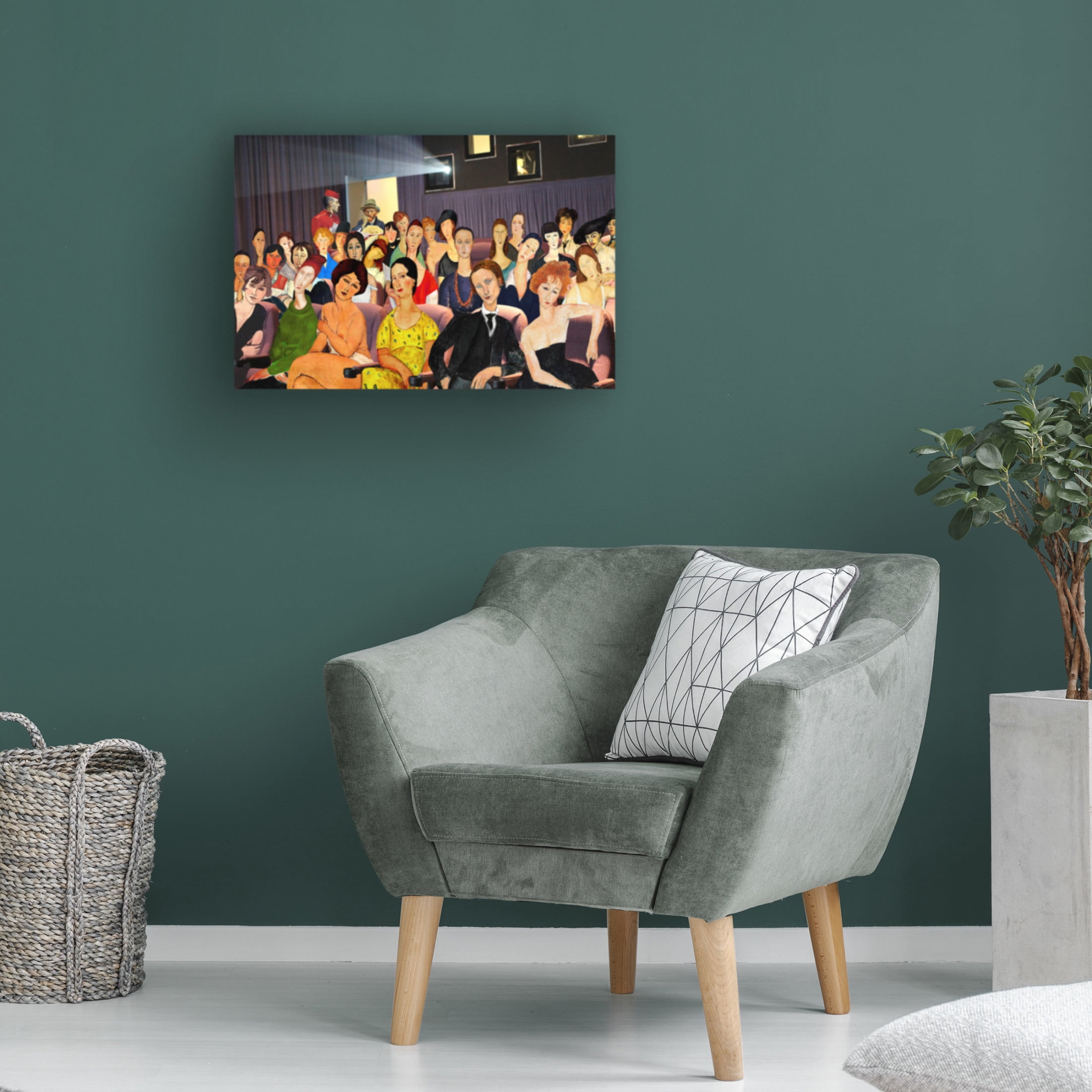 Canvas Wall Art - Barry Kite 'Assigned Seating' Wall Art for Living Room, Bedroom, or Office Décor by Trademark Fine Art - 24 x 16 Inches