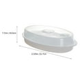 thumbnail image 4 of Ensemble de Cuisson Vapeur pour Micro-Ondes avec Couvercle Blanc, 4 of 7