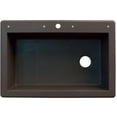 thumbnail image 3 of Transolid 33" x 22" Top Mount Radius Granite Kitchen Sink, Available in Various Colors, 3 of 4