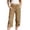 4Coffee25, variant on Girls Casual Solid Color Elastic Waist Capri Pants With Pockets For Play And Everyday Comfort Calf Length Leisure Kids Trousers
