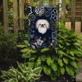 thumbnail image 2 of Blue Flowers Pekingese Flag Garden Size, 2 of 2