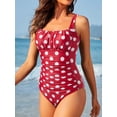 thumbnail image 6 of Yunliwuli Women Bikini, Sleeveless Backless Pleated Summer Swimsuit Swimming Bathing Swimwear, 6 of 9