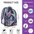 thumbnail image 6 of Hawaii Tropical Wind Palm Leaves Backpack: The Perfect Gift for Student Life, Durable Lightweight Laptop Daypack with Large Capacity for High School, College, Campus Commute, 6 of 6