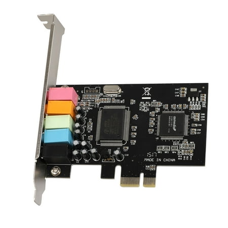 PCIe Sound Card, EEEkit 5.1 Internal Sound Card for PC Windows 10, 3D Stereo PCI-e Audio Card, CMI8738 Chip Sound Card PCI Express