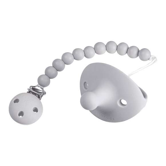 Kids Heroes Chupón de una Sola Pieza de Silicona con Clip Porta Chupón para Bebes de 3 a 36 Meses