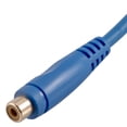 thumbnail image 3 of Seismic Audio 25 Foot Blue RCA Male to RCA Female Audio Extension Cable - AV RCA Extender Cord - SA-PGSR25Blue, 3 of 3