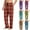 ZA-Hot Pyjama pour Homme Rose, variante sur Xcmzpl Pyjama pour Hommes Détente Bas de Pyjama à Carreaux Cordon Taille Élastique Pantalon de Sommeil Ample Doux Confortable Coton Tenue de Détente avec Poche