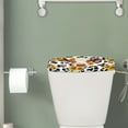 thumbnail image 2 of ZIATUBLE Cow Print Toilet Tank Dust Cover Sunflower Cow Toilet Mat Protective Cover 2 Pcs Soft Toilet Bowl Tank Covers for Bathroom Universal Toilet Tank Lid Home Indoor Decoration, 2 of 5