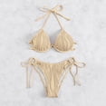 thumbnail image 6 of Afdoent Women's Bikini Sets Women Swimwear Bikinis Solid Swimsuit Ladies Halter Two Piece Swimwears Tankinis Set 2026 Retro Swimsuit, 6 of 6