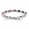 thumbnail image 2 of Auriga 925 Sterling Silver Rhodolite Garnet Ring for Women Size- 6, 2 of 6