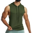 thumbnail image 3 of JTieacloth Top Hanger Male Sports Vest Men's Mesh Breathable Fitness Vest Sweaty Running Hooded Basketball Vest, 3 of 5