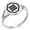 Silver, variant on Stainless Steel Inaba Samurai Crest Minimalist Oval Top Polished Statement Signet Ring