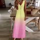 thumbnail image 2 of Maxi vestidos de mujer verano casual cuello en V sin mangas vacaciones playa bolsillos vestido largo Fridja  hj4926, 2 of 5