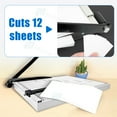 thumbnail image 6 of iMeshbean Paper Cutter, 18" A3 Stack Paper Trimmer,Heavy Duty Metal Base Paper Slicer with Safety Guard and Blade Lock,Guard Rail Paper Press Tool,12-Sheet Capacity for Standard Cutting, 6 of 8