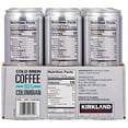 thumbnail image 3 of Kirkland Signature Signature Cold Brew Colombian Coffee 12 Cans /11 Fl Ounce Net Wt 132 Fl Ounce, 3 of 3