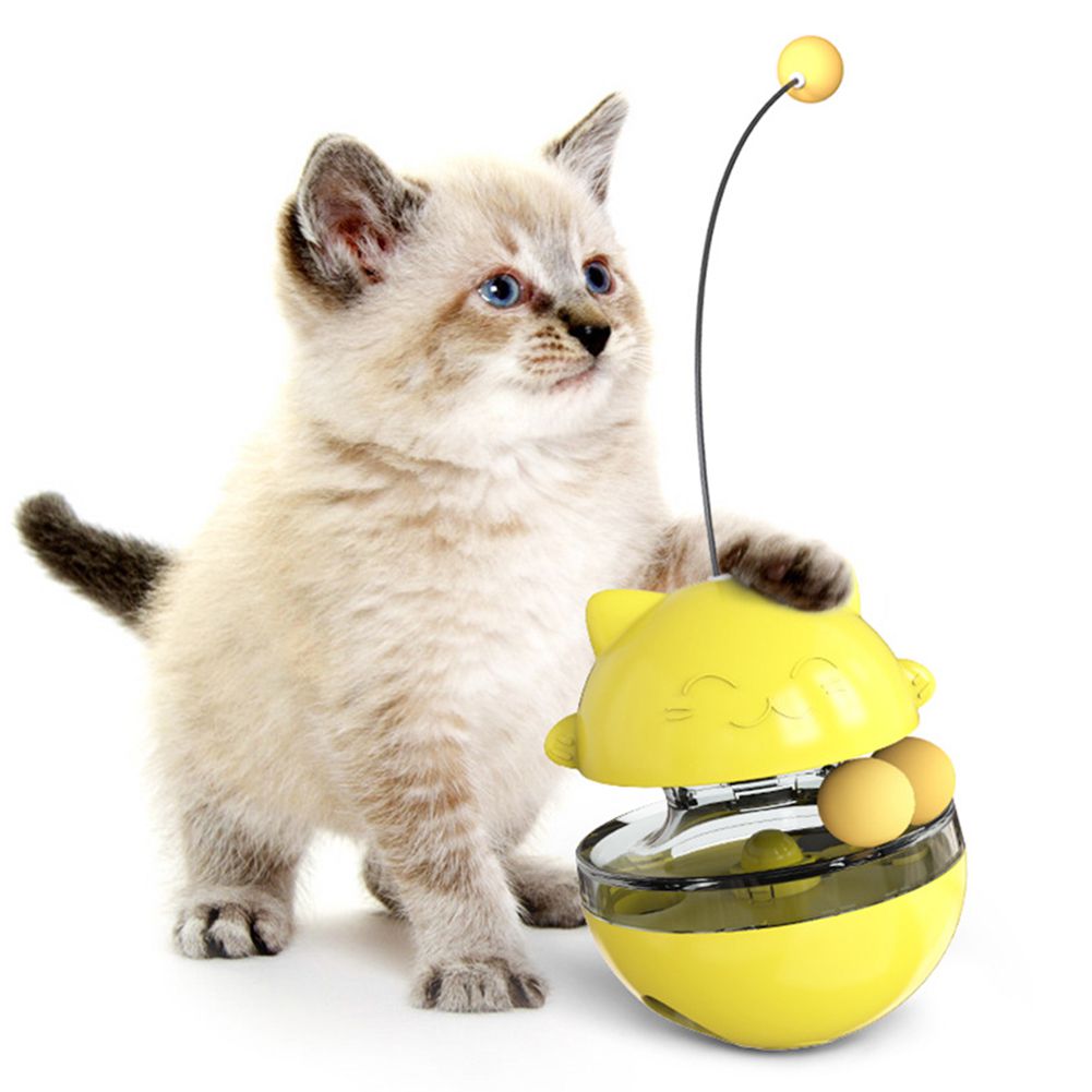CSCHome Interactive Food Dispensing Cat Toys, Cat Feeding Toys, Leaky Ball Cat Toys Balls, Nonpareil Cat Toys