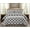 Gray, variant on Comforter with 1 Pillow Sham Goose Down Alternative Ultra Soft Microfiber Grey Color Twin Size