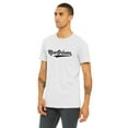 thumbnail image 2 of Daxton Adult Unisex Tshirt New Orleans Script with Louisiana Vertical on the Back, White Black, S, 2 of 3