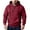 Wine, variant on Men's Tactical Stand Collar Sweatshirt, Thickened Fleece Outdoor Pullover for Cold Weather, Windproof Thermal Comfort,Wine XL