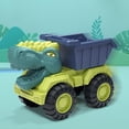 thumbnail image 3 of Dinosaurios Transporte Coche Juguetes Educativos Vehículos de Remolque para Niños 3 4 5 6 Camión de la basura, 3 of 5