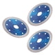 thumbnail image 1 of Acesorio 3pcs diamantes sierra cuchillas azulejos cerámica de porcelana de porcelana de canal Herramienta de disco de mármol 105x10x20 mm, 1 of 7