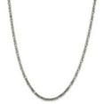 thumbnail image 1 of Solid 925 Sterling Silver 3.25mm Byzantine Chain Necklace - with Secure Lobster Lock Clasp 18", 1 of 6