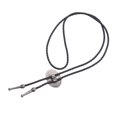 thumbnail image 4 of Segolike Fashion Vintage Bolo Tie, Adjustable Cowboy Tie Bolo Leather Neckties for Men Western Necklace for Halloween Carnival Formal Banquet Party Argent, 4 of 7