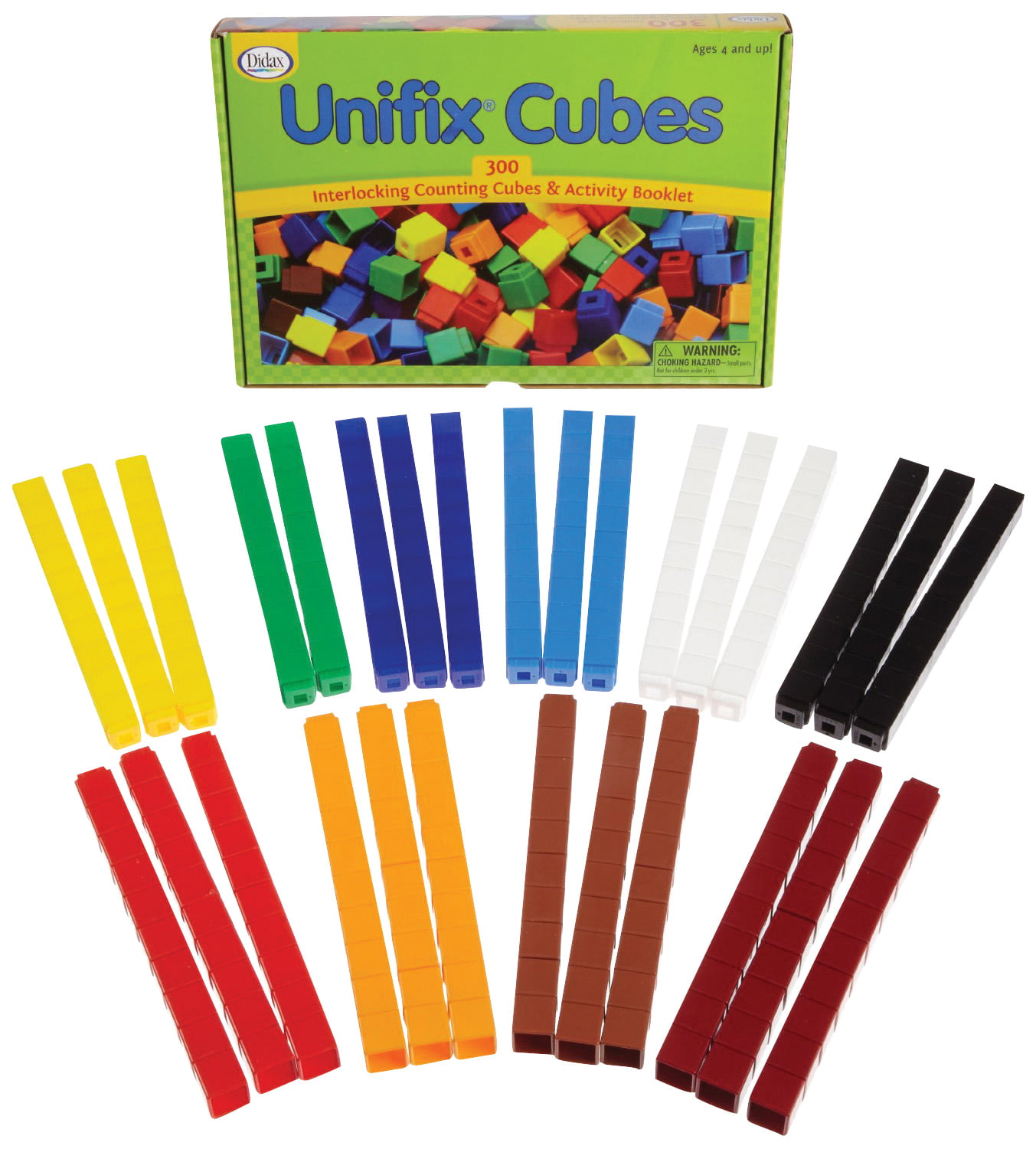 Match & Write Unifix Cube Addition  Kit 21 Pieces Laminated dry erase cards 