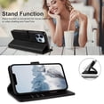 thumbnail image 5 of 13 Pro Max Wallet Flip Cases Cover,[RFID Blocking][Card Holder/Cash Slots][Magnetic Clasp] Stand Premium Leather Protective Shockproof Folio Phone Case for iPhone 13 Pro Max (Black), 5 of 16