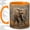 Orange, variant on Elephant Wildlife Accent Mug, 11oz Ceramic Coffee Cup for Animal Lovers