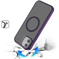 thumbnail image 3 of For iPhone 11 (XI6.1) Frame Aluminium Camera Stand Metallic Buttons [Magnetic Circle] Tough HQ Hybrid Case - Purple, 3 of 3