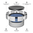 thumbnail image 7 of Wave Tahoe 4 Person Eco-Foam Round Hot Tub EnergySave Bundle with 70 Aquajet Massage System | Pebble White, 7 of 7