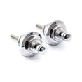 thumbnail image 3 of Musiclily Basic Metal Round Head Guitar Locking Strap Locks and Buttons Schaller-Style Security Straplocks for Electric Acoustic Guitar or Bass, Chrome (Set of 2), 3 of 5
