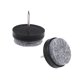 thumbnail image 1 of Almohadillas de fieltro para muebles, protectores de patas de silla y mesa, 24 mm de diámetro, negras, 16 piezas, 1 of 5