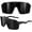Black, variant on Grinderpunch Polarized Sports Sunglasses Cycling Baseball Running Ski Softball Fishing Pickleball Glasses Men Women - Black