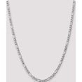 thumbnail image 2 of 14K White Gold Wg 5.75mm Semi-Solid Figaro Chain (24 X 5.75) Made In South Africa bc92-24, 2 of 5