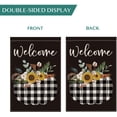 thumbnail image 3 of AVOIN Welcome Fall Pumpkin Garden Flag Buffalo Check Plaid Vertical Double Sided, Autumn Thanksgiving Holiday Yard Outdoor Decoration 12.5 x 18 Inch, 3 of 7