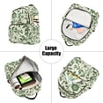thumbnail image 5 of FORMRS Mini Backpack Purse for Women Travel Daypack Casual Shoulder Bag, Green Floral, 5 of 7