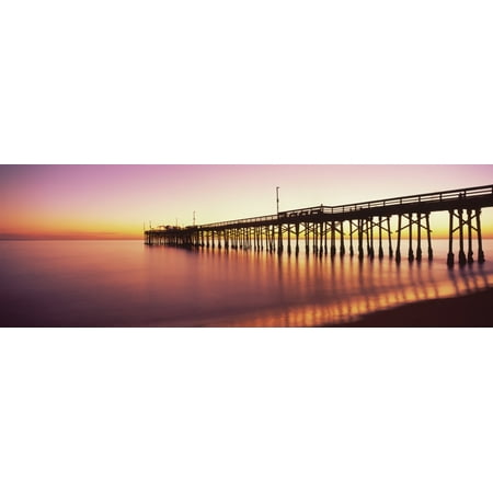 Balboa Pier at sunset Newport Beach Orange County California USA Poster Print by Panoramic