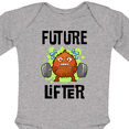 thumbnail image 4 of Inktastic Weightlifting Funny Future Lifter Boys or Girls Long Sleeve Baby Bodysuit, 4 of 5