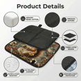 thumbnail image 4 of Squirrel Patterns Vintage Foldable Seat Cushion for Bleachers, Stadium Seats, Camping & Outdoor Events, Portable Lightweight Pad with Carabiner, 4 of 6